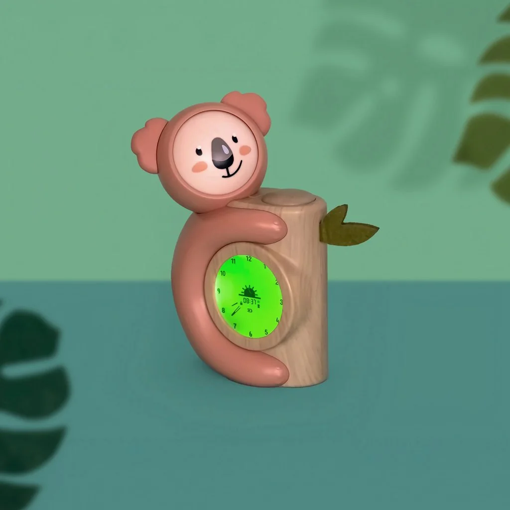 Pabobo Budík dětský se světýlkem Koala