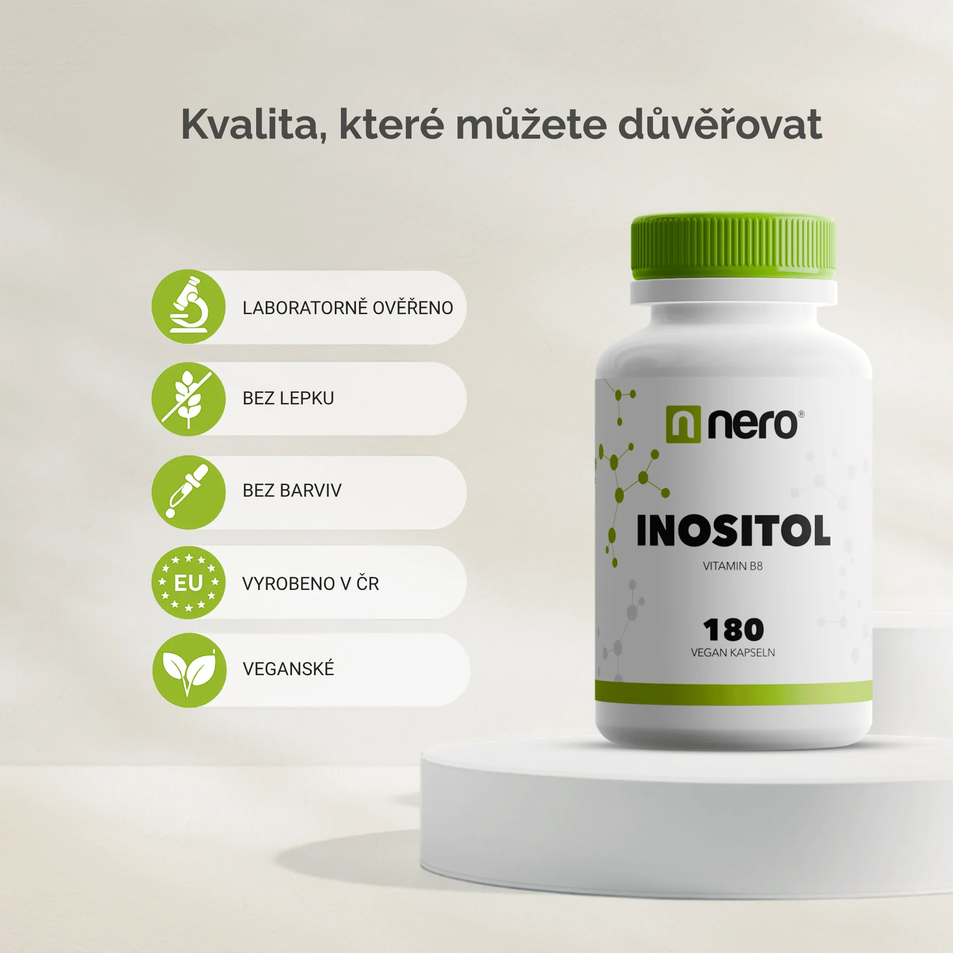NERO Vitamin B8 Inositol Premium 180 kapslí