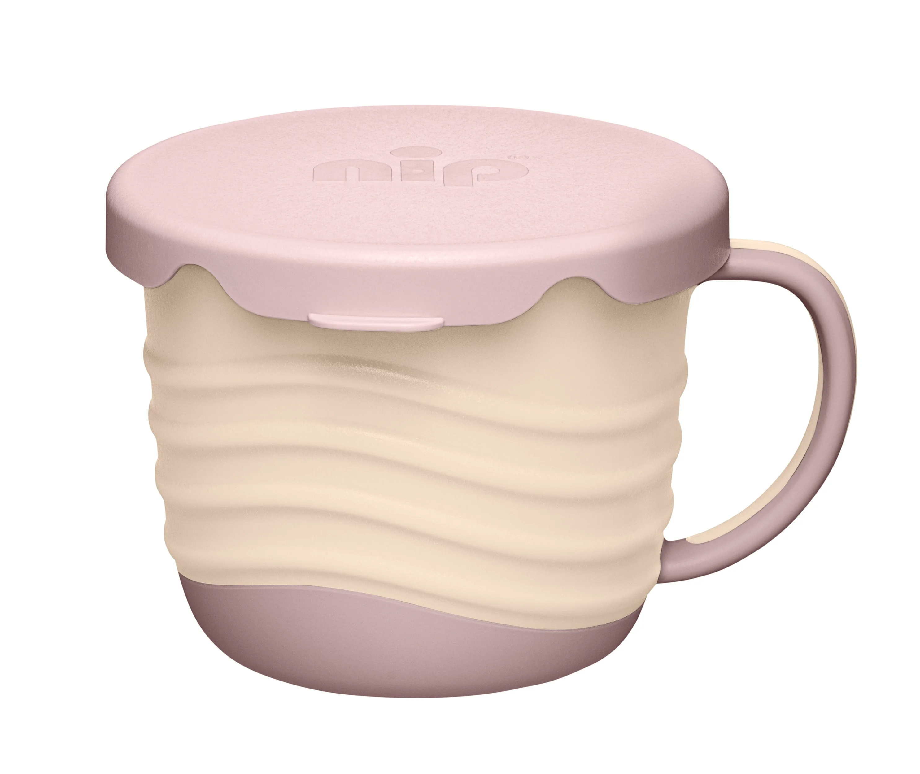 nip NATURE line snackbox 2v1, 1ks, 9m+, pink