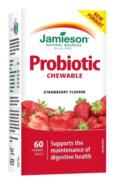 Jamieson Probiotic jahoda 60 cucacích tablet