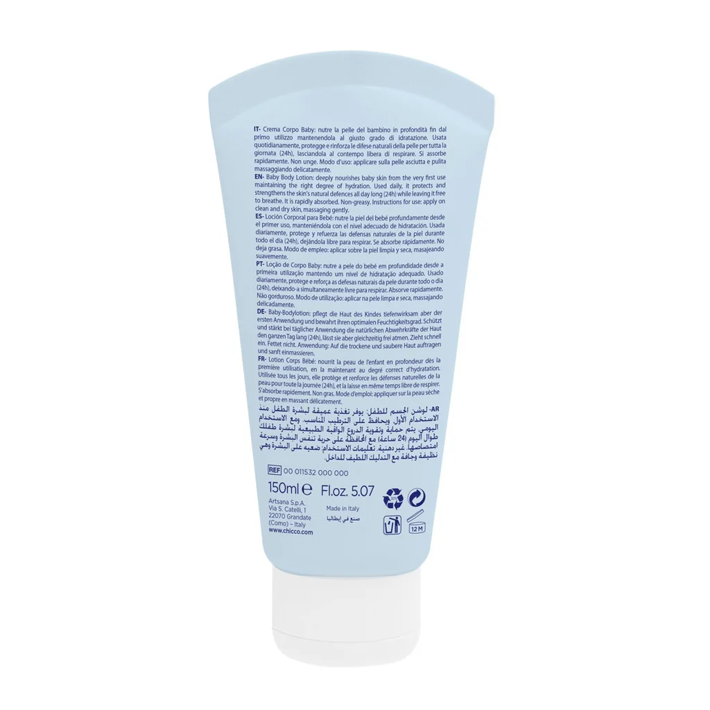 Chicco Tělové mléko Natural Sensation 0m+ 150 ml