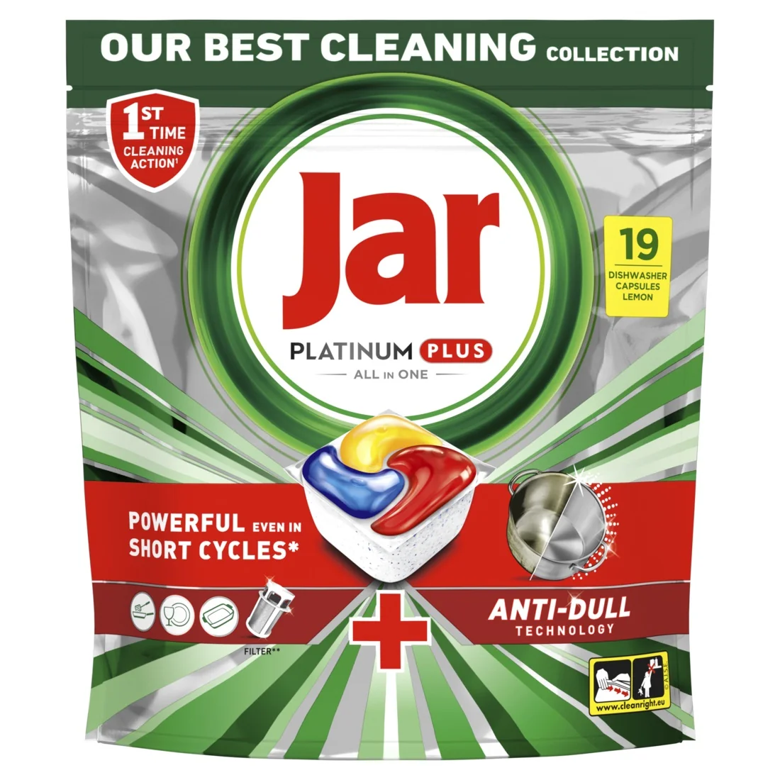 Jar Platinum Plus Lemon kapsle do myčky box 114 ks