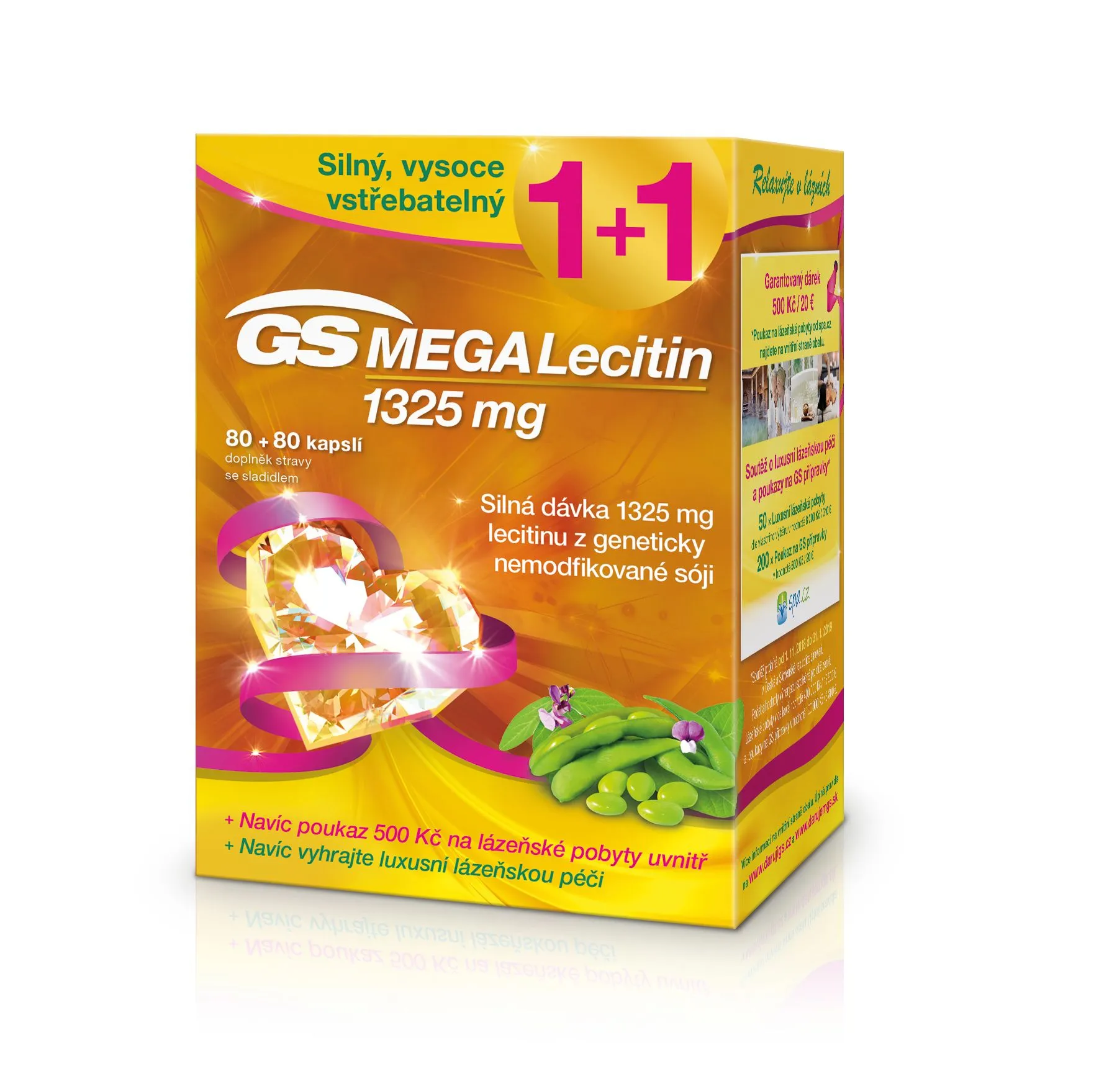 GS MEGA Lecitin 1325 mg 80+80 kapslí Vánoce 2018