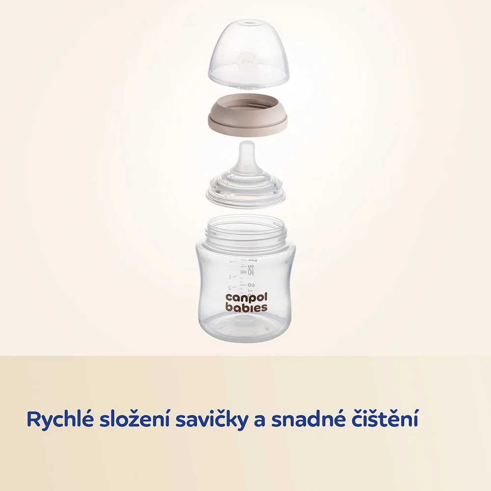 Canpol babies Natural Shape Antikoliková lahev 150 ml