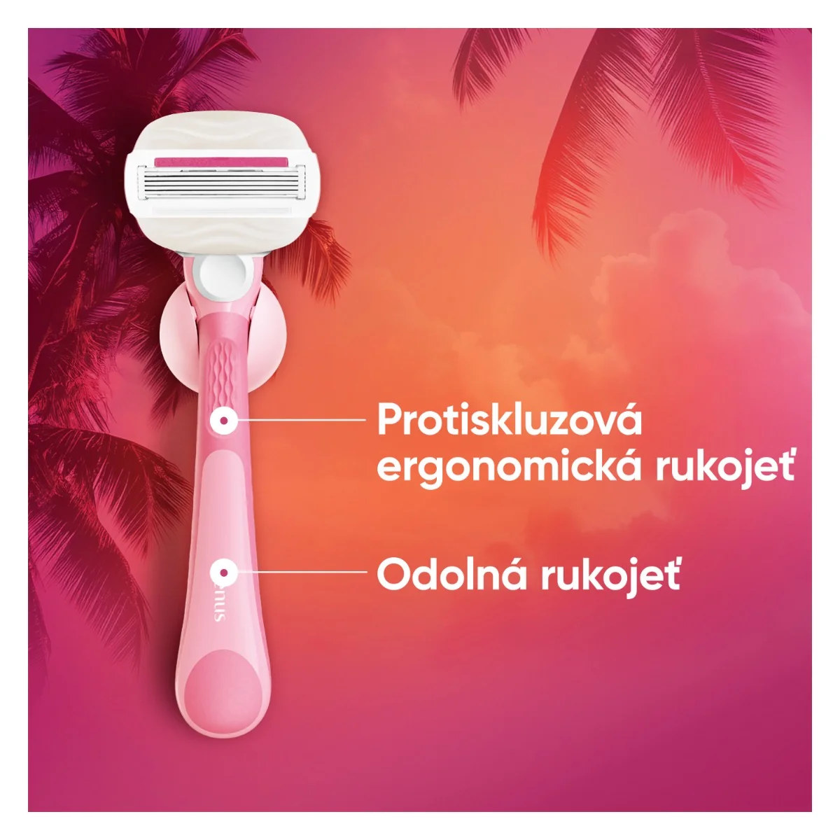Gillette Venus ComfortGlide Miami holicí strojek + 1 náhradní hlavice