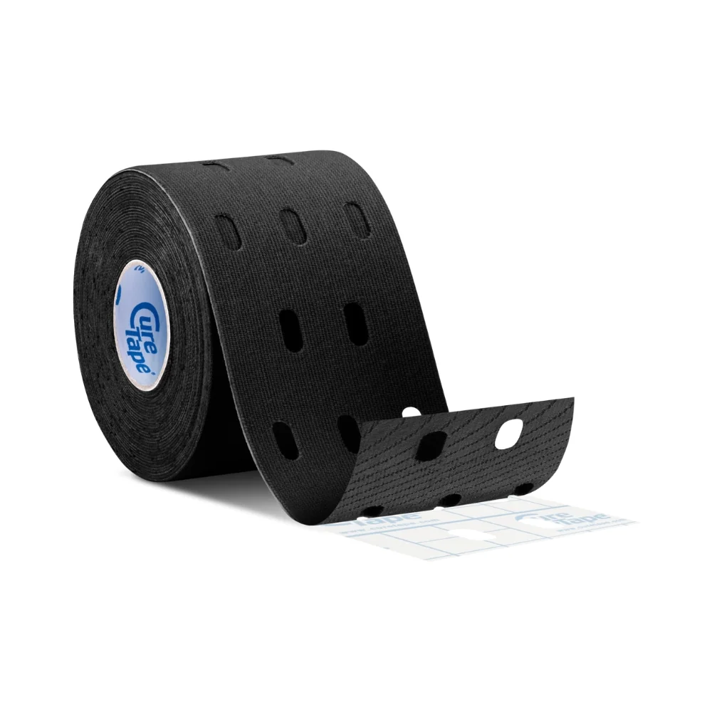 CureTape Punch 5 cm x 5 m kineziologický tejp černý