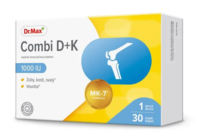 Dr. Max Combi D3 + K2 30 kapslí