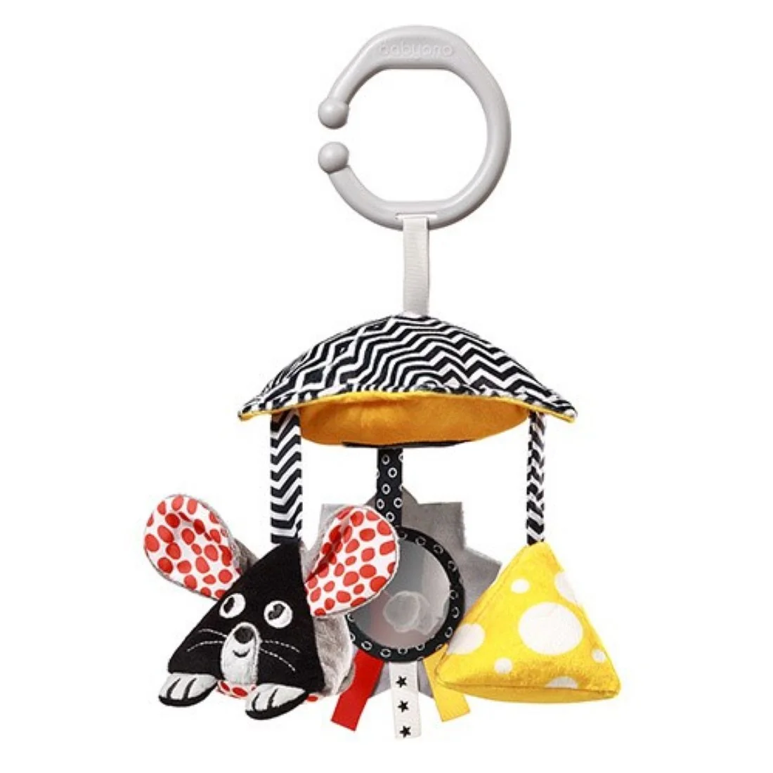 Babyono Kontrastní kolotoč Mouse pro miminko 