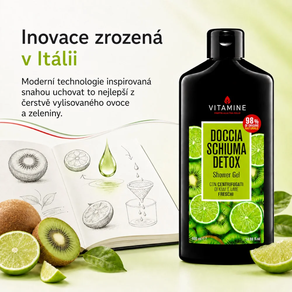 Vitamine Detox Kiwi a limetka sprchový gel 400 ml