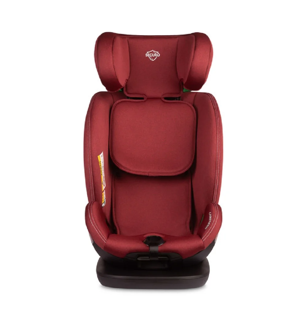 Caretero Dětská autosedačka Securo 40-150 cm, otočná, ISOFIX, i-Size, 40-150, červená
