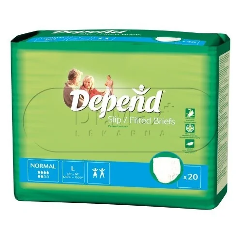 Plenkové kalhotky prodyšné DEPEND Slip Normal L 20ks