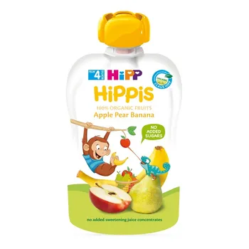 Hipp BIO 100% ovoce jablko-hruška-banán 100 g
