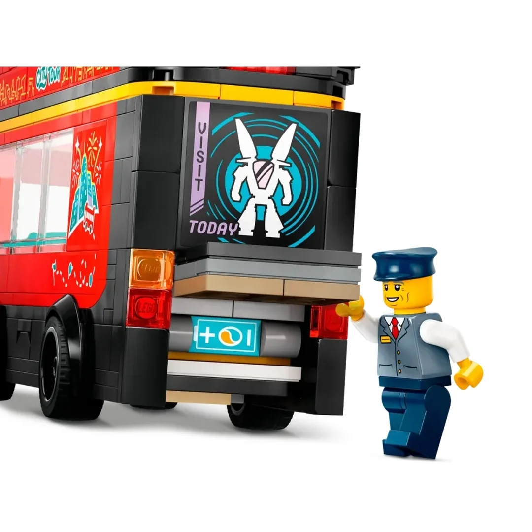 LEGO® City 60407 Červený dvoupodlažní vyhlídkový autobus