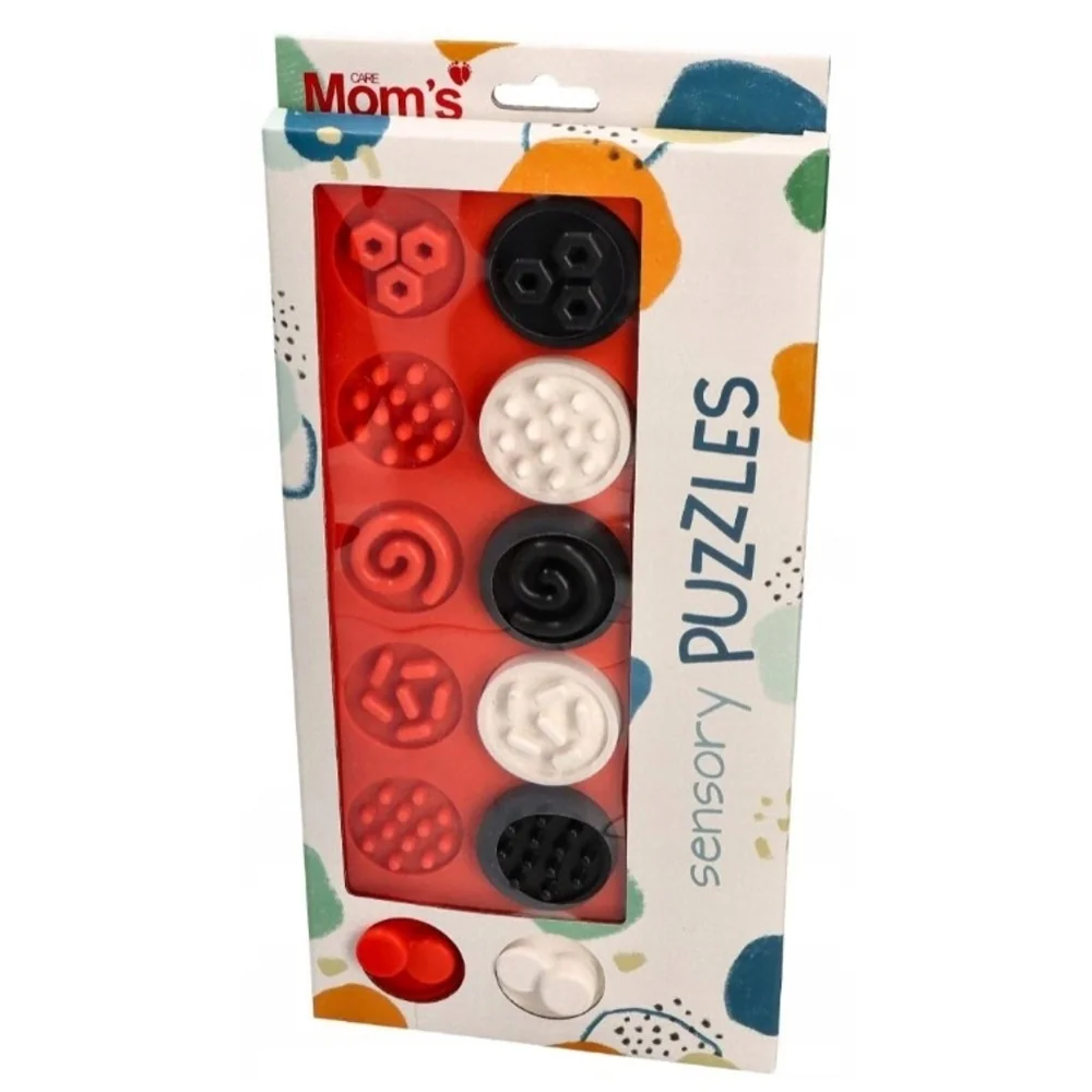 Hencz Toys Puzzle senzorická kolečka XL, kontrastní