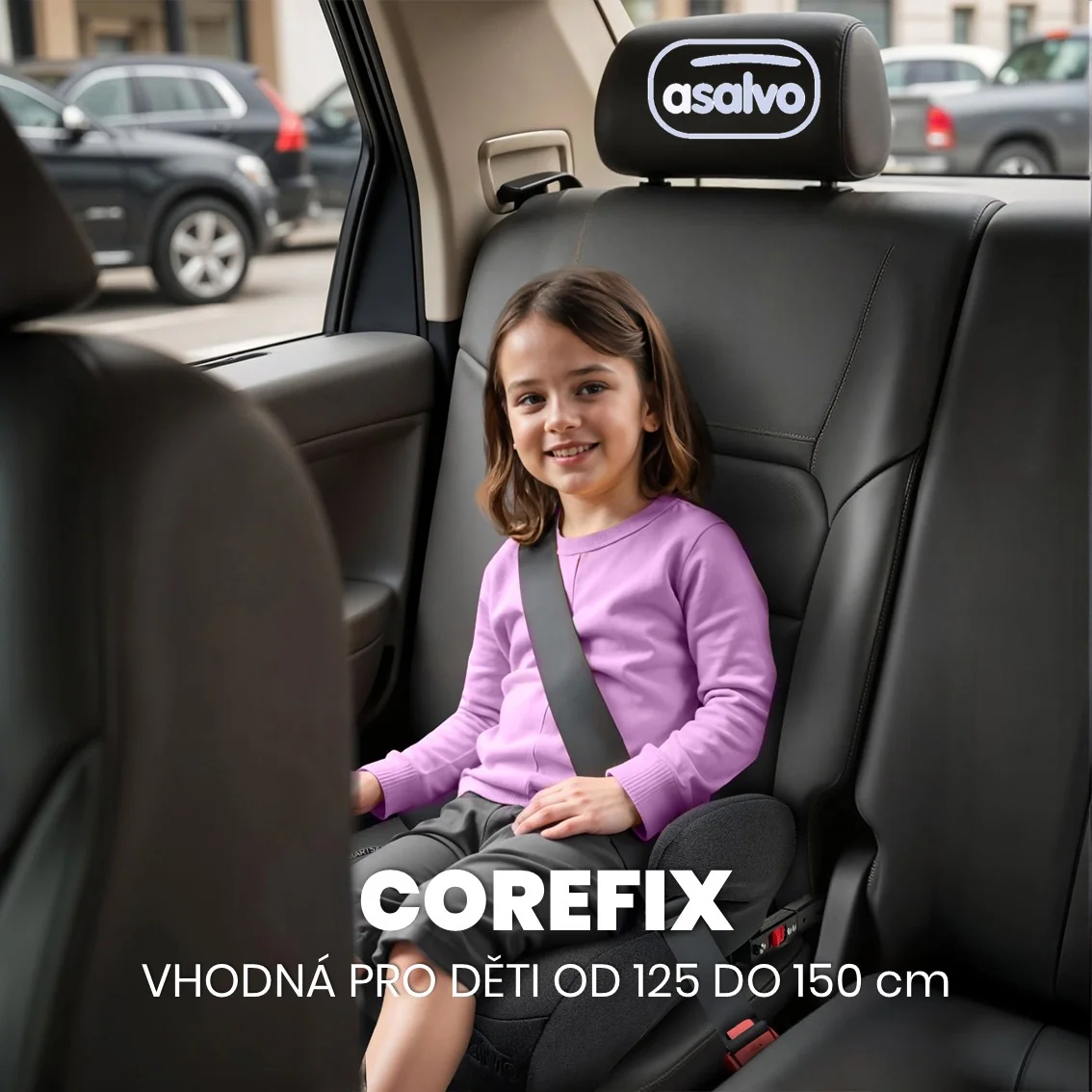 Asalvo COREFIX podsedák 125-150, grey 