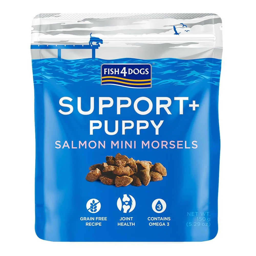 Fish4Dogs Pamlsky pro štěňátka SUPPORT+ zdravé klouby losos 150 g 