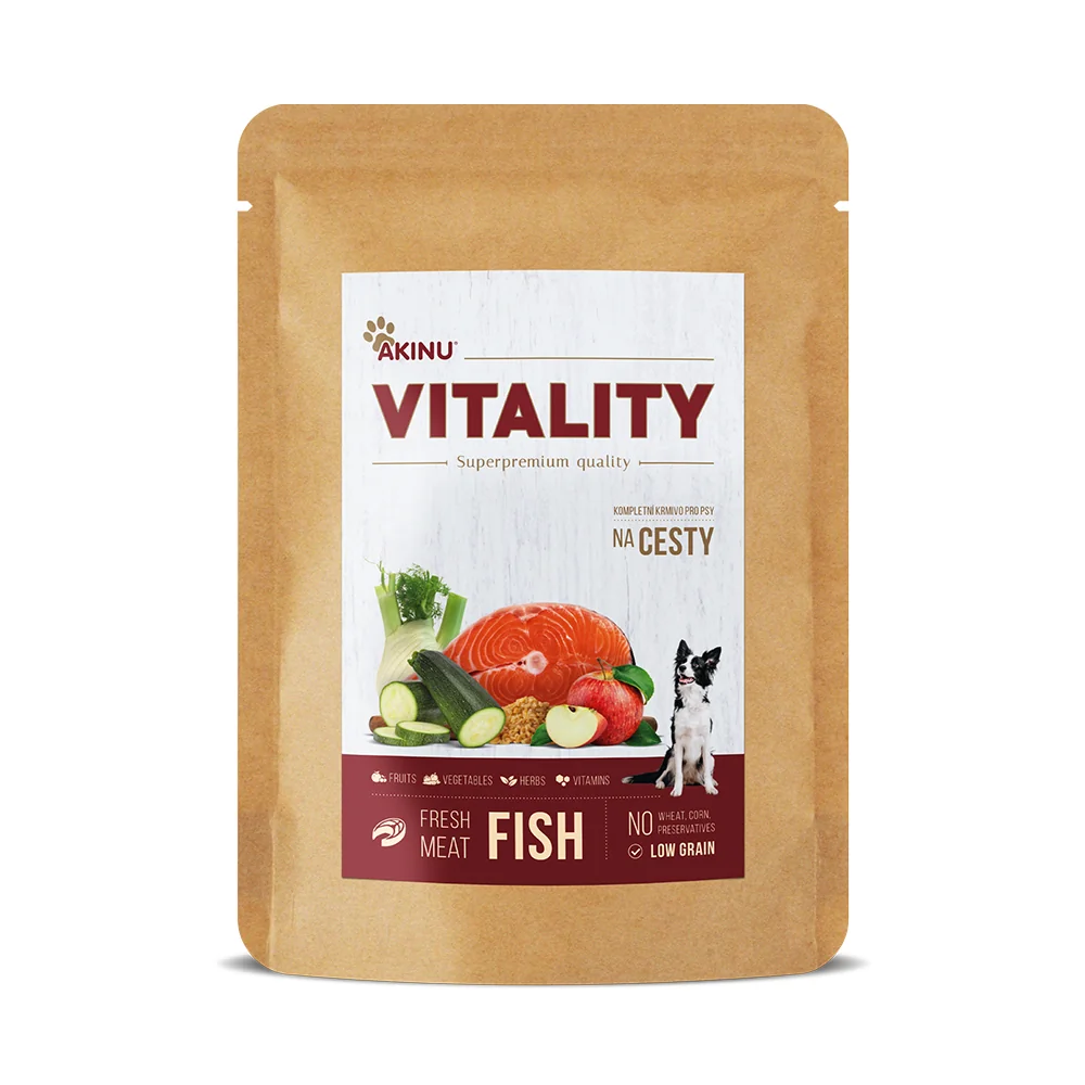 Akinu VITALITY na cesty rybí pro psy 3 x 300 g