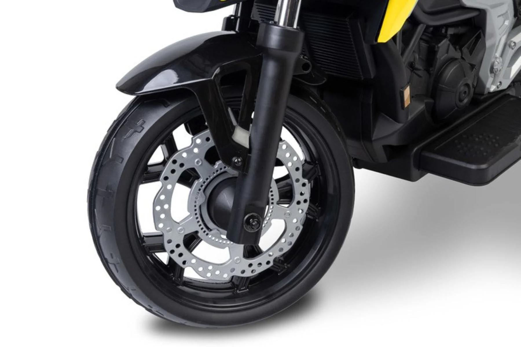 Toyz Elektrická motorka Honda NC750X pro děti – LED, USB, 3-8 let, žlutá, černá