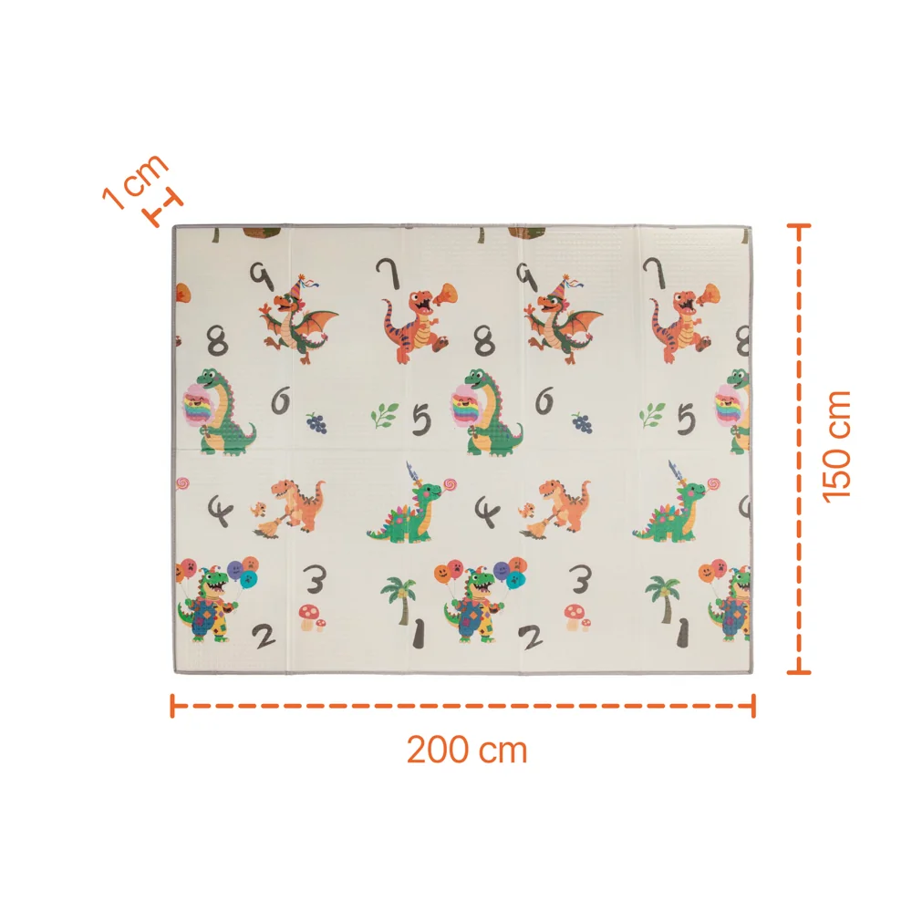 Zopa Multifunkční pěnová skládací podložka oboustranná 200x150, Dino 3