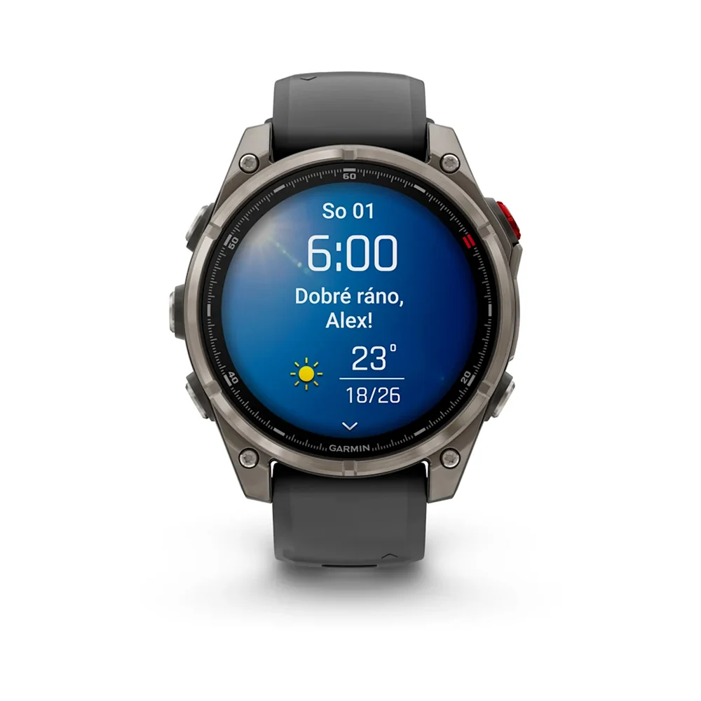 Garmin Fenix 8 Pro AMOLED 47 mm chytré hodinky Sapphire Graph/Black