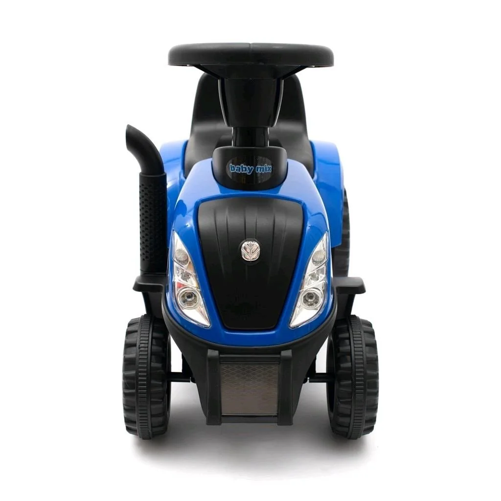 Baby Mix Dětské odrážedlo traktor s vlečkou a nářadím  New Holland žlutý