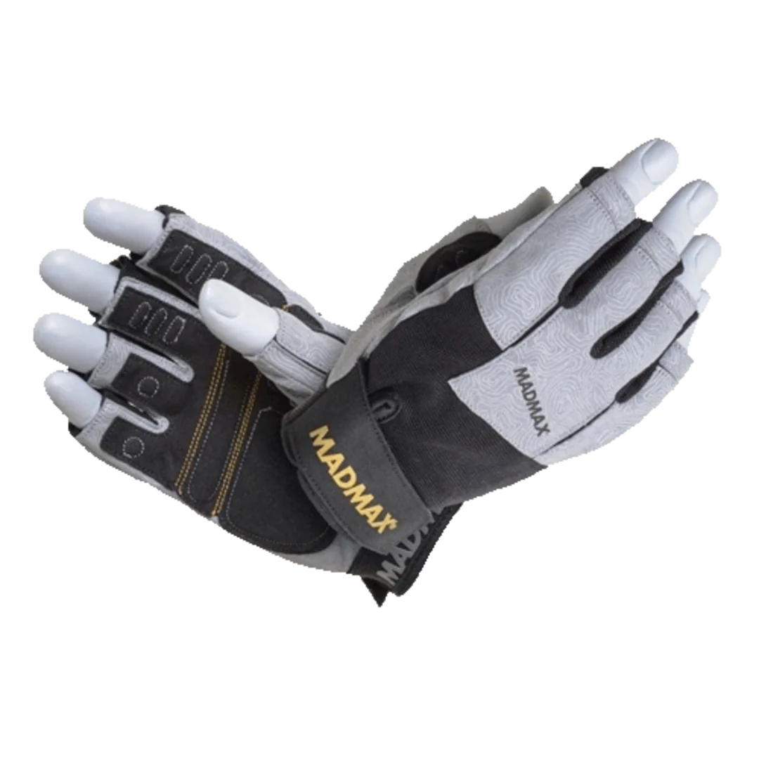 MadMax Fitness rukavice DAMASTEEL MFG871 šedé - XL