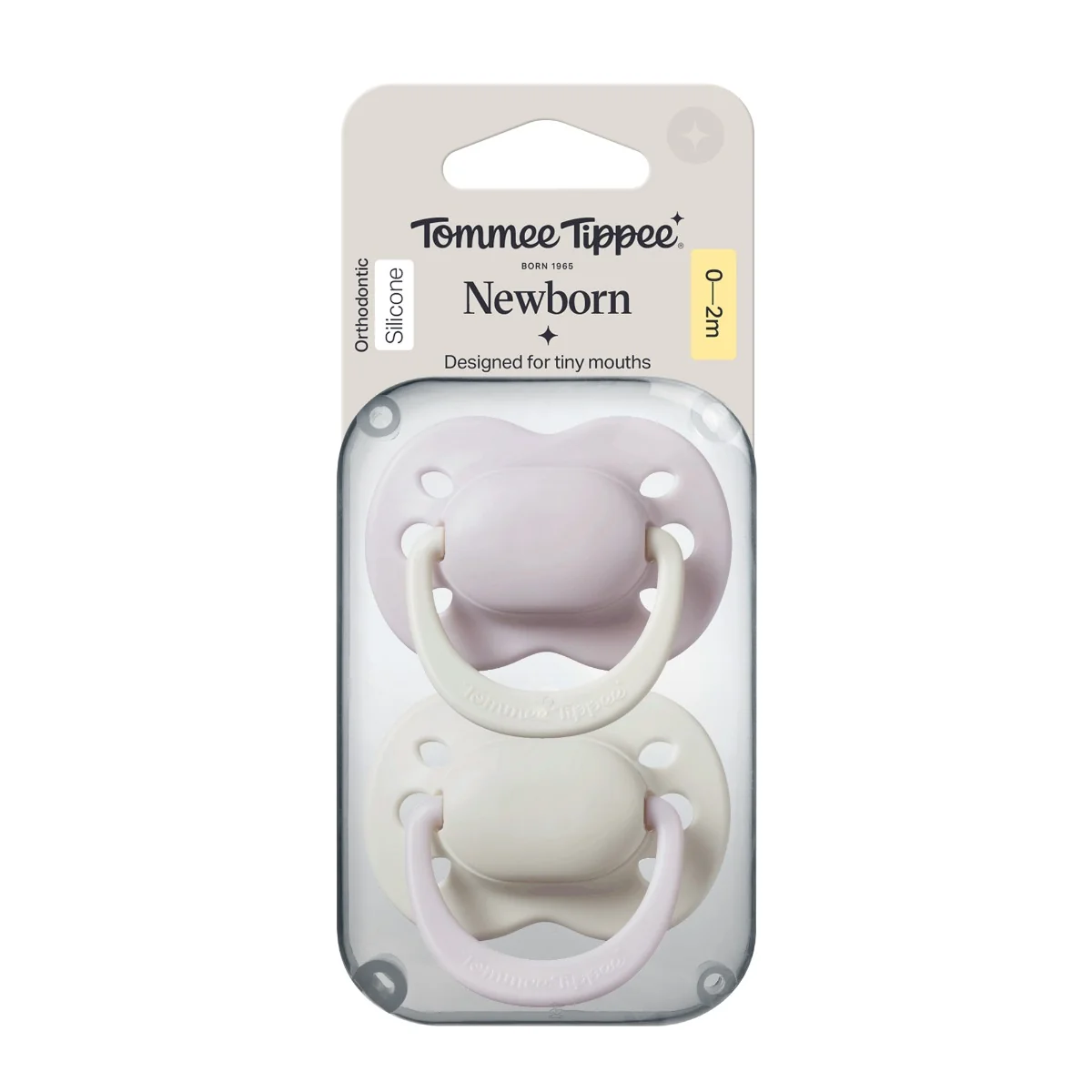 Tommee Tippee Silikonový dudlík Newborn Girl 0-2m 2 ks více barevných variant