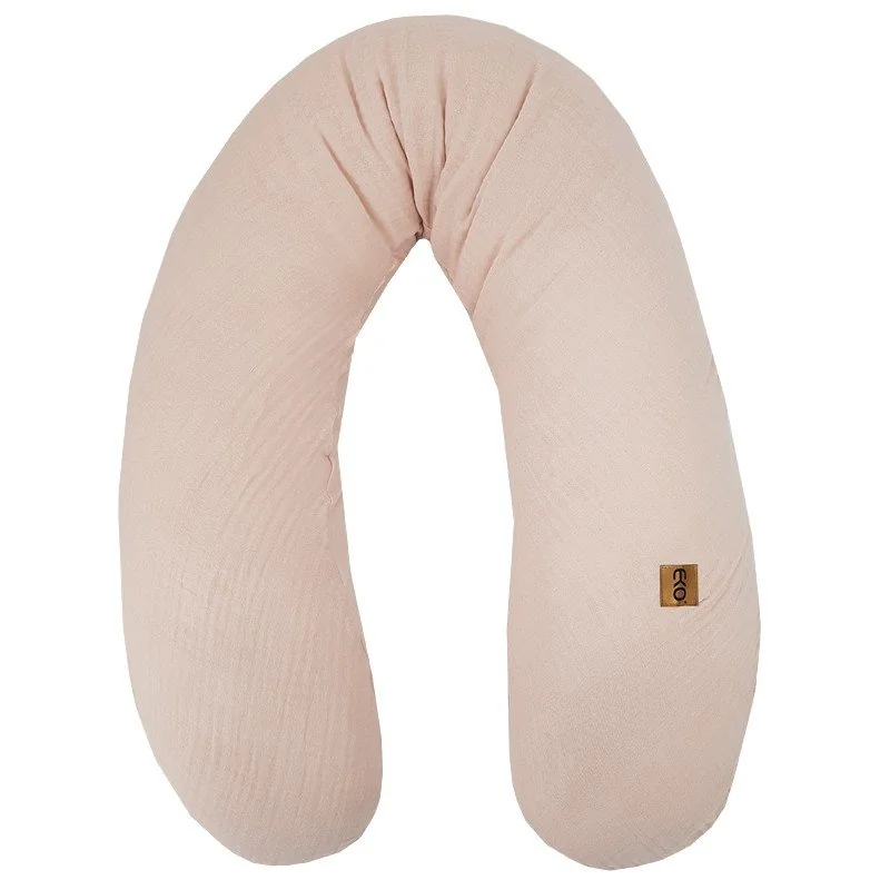 Eko Polštář ke kojení mušelinový Powder pink 180 cm