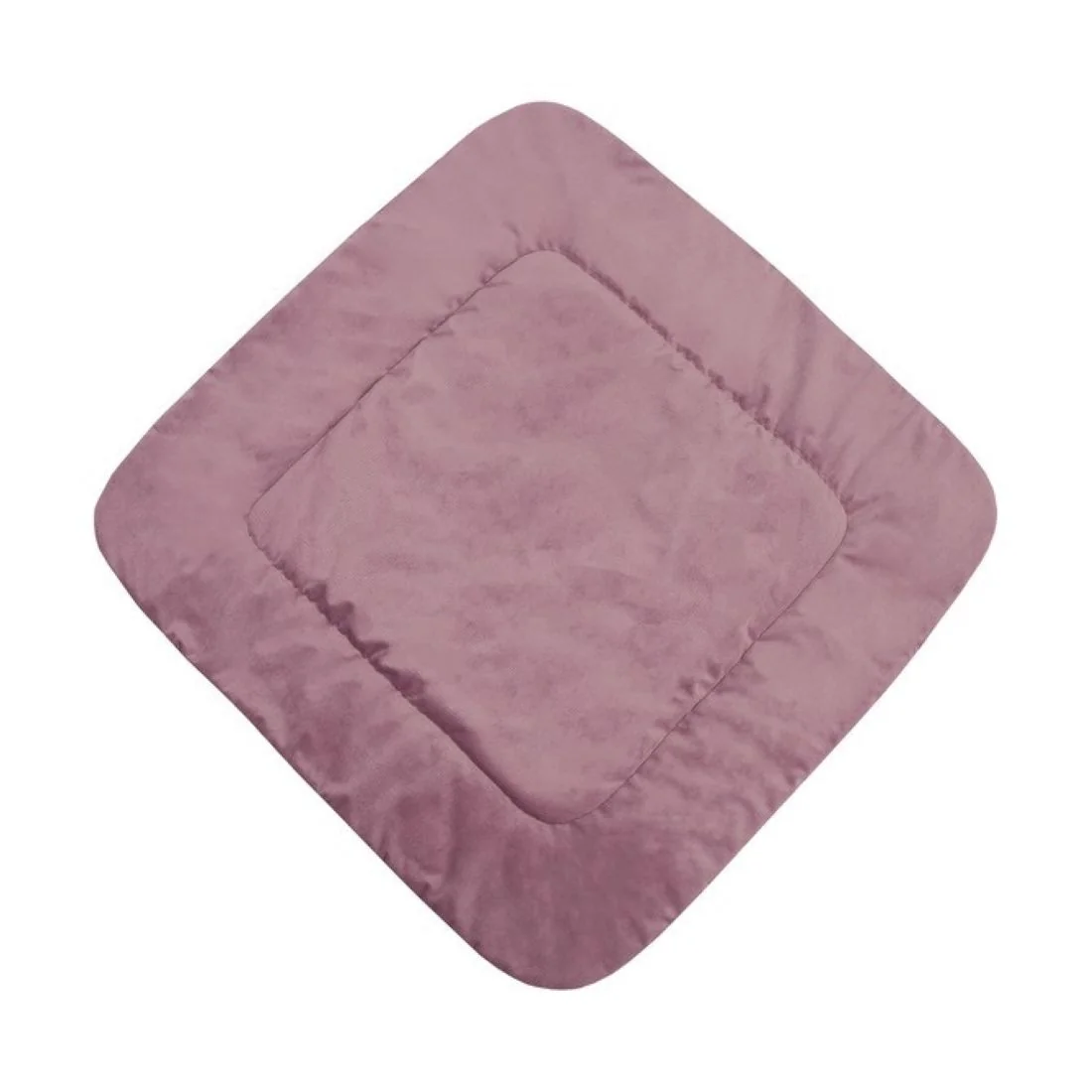 SENSILLO Zavinovačka oboustranná bavlna / velvet – květinky, růžová