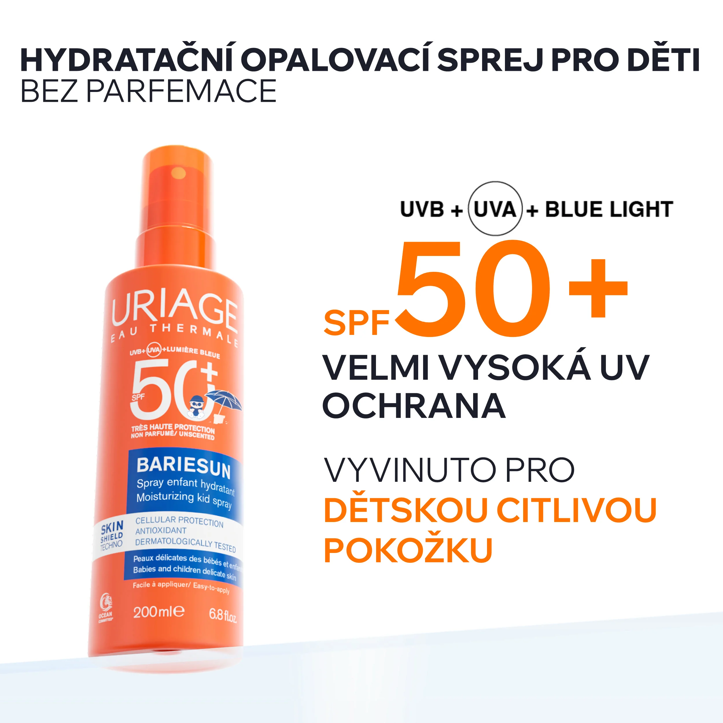 Uriage Bariésun Opalovací sprej pro děti SPF50+ 200 ml