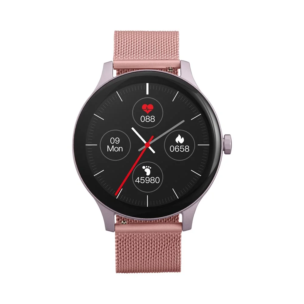 Garett Smartwatch Classy smart hodinky Pink Steel