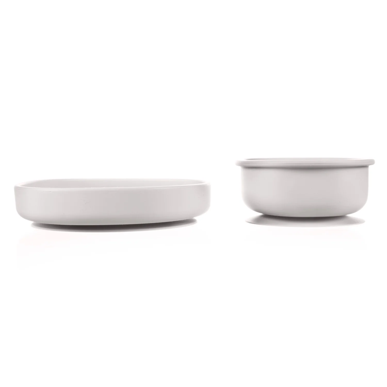 Zopa Silikonová dětská jídelní sada, Dove Grey 2