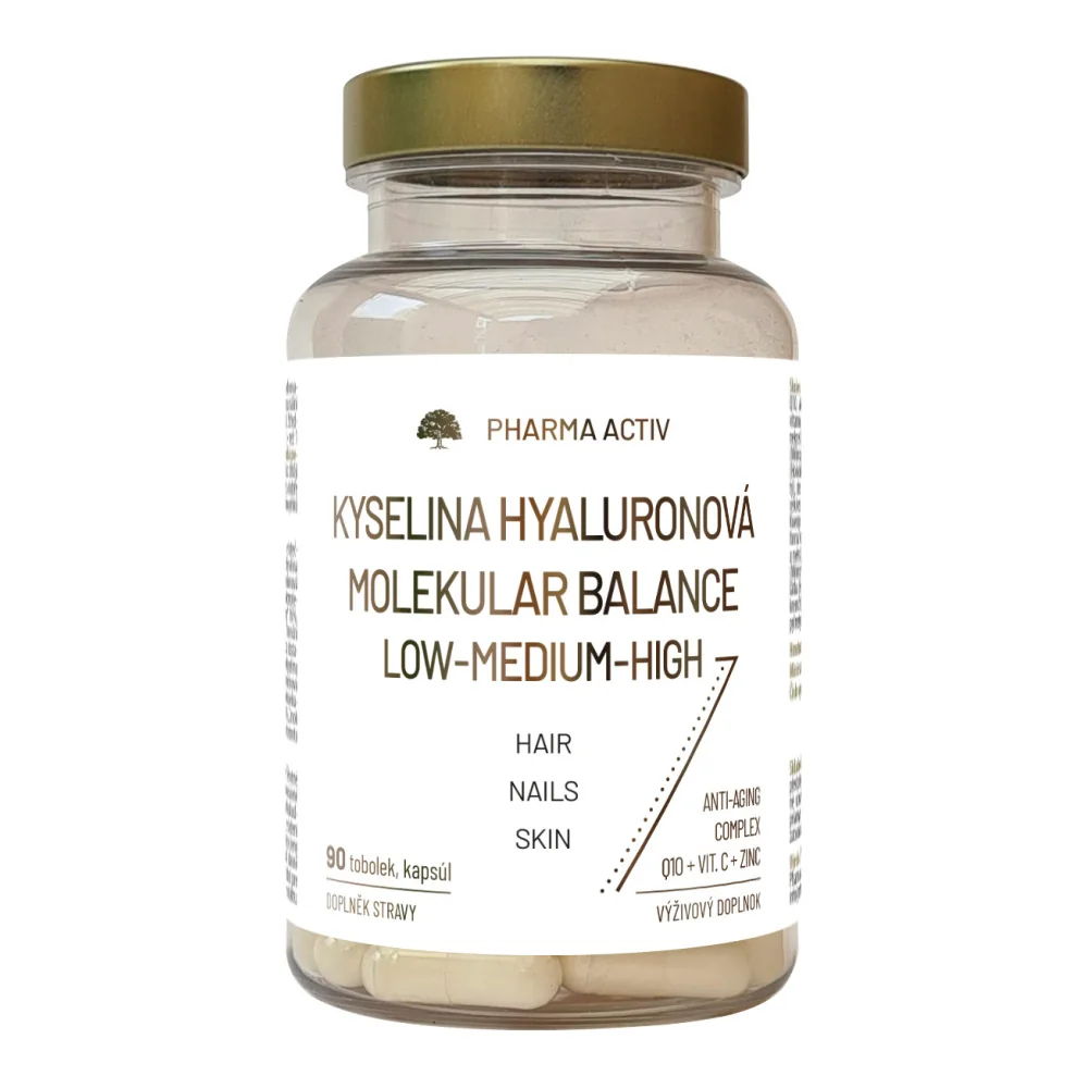 Pharma Activ Kyselina Hyaluronová molekular balance low-medium high 90 tobolek