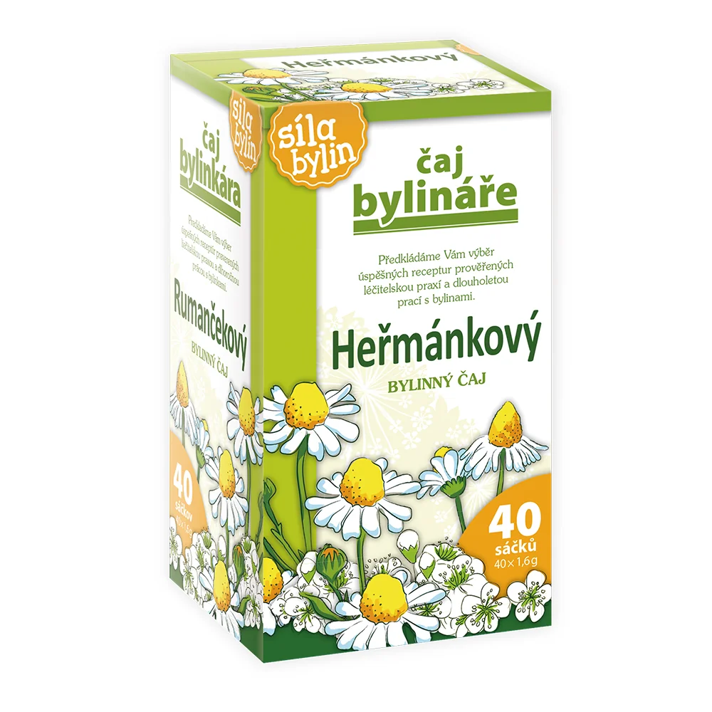 Čaj bylináře Heřmánkový nálevové sáčky 40x1,6 g