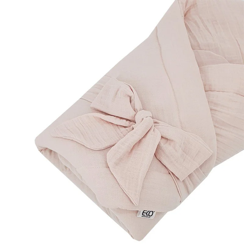 Eko Zavinovačka mušelínová bez vyztužení Powder pink 75x75 cm