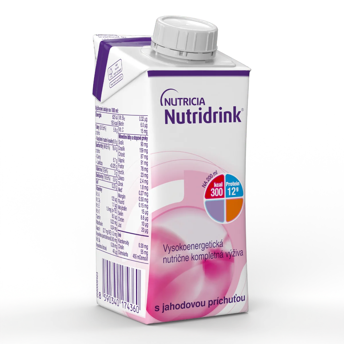 Nutridrink s příchutí jahodovou 200 ml