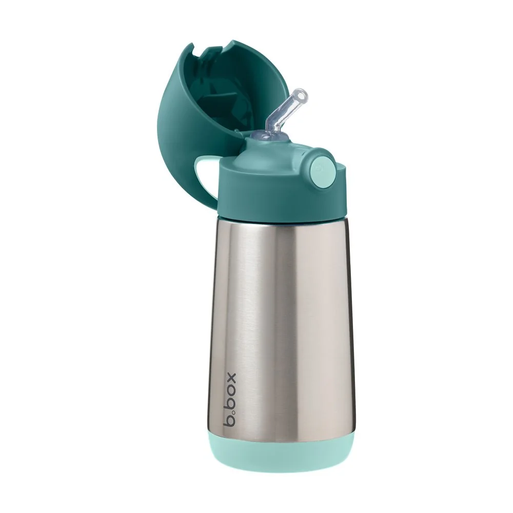 B.BOX Termoska na pití s brčkem 350 ml - emerald forest