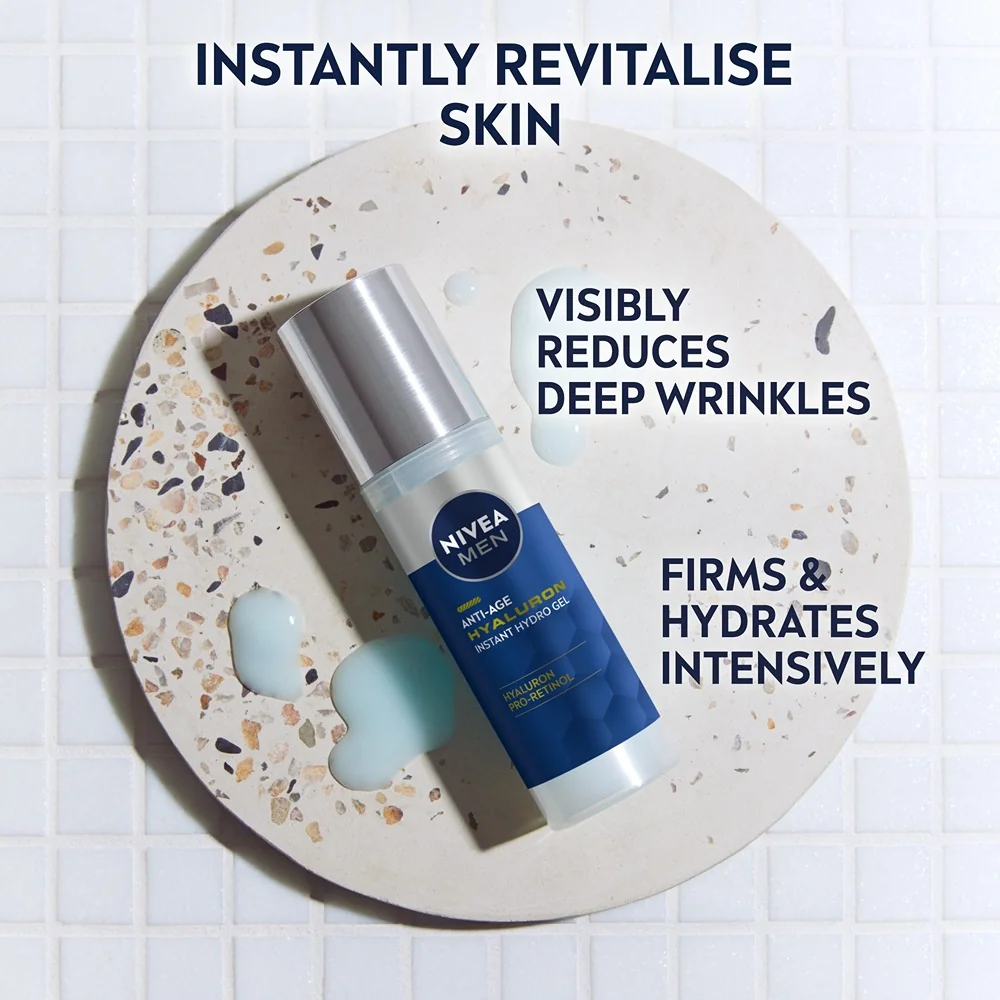 Nivea Men Anti-Age Hylauron osvěžující pleťový gel pro muže 50 ml