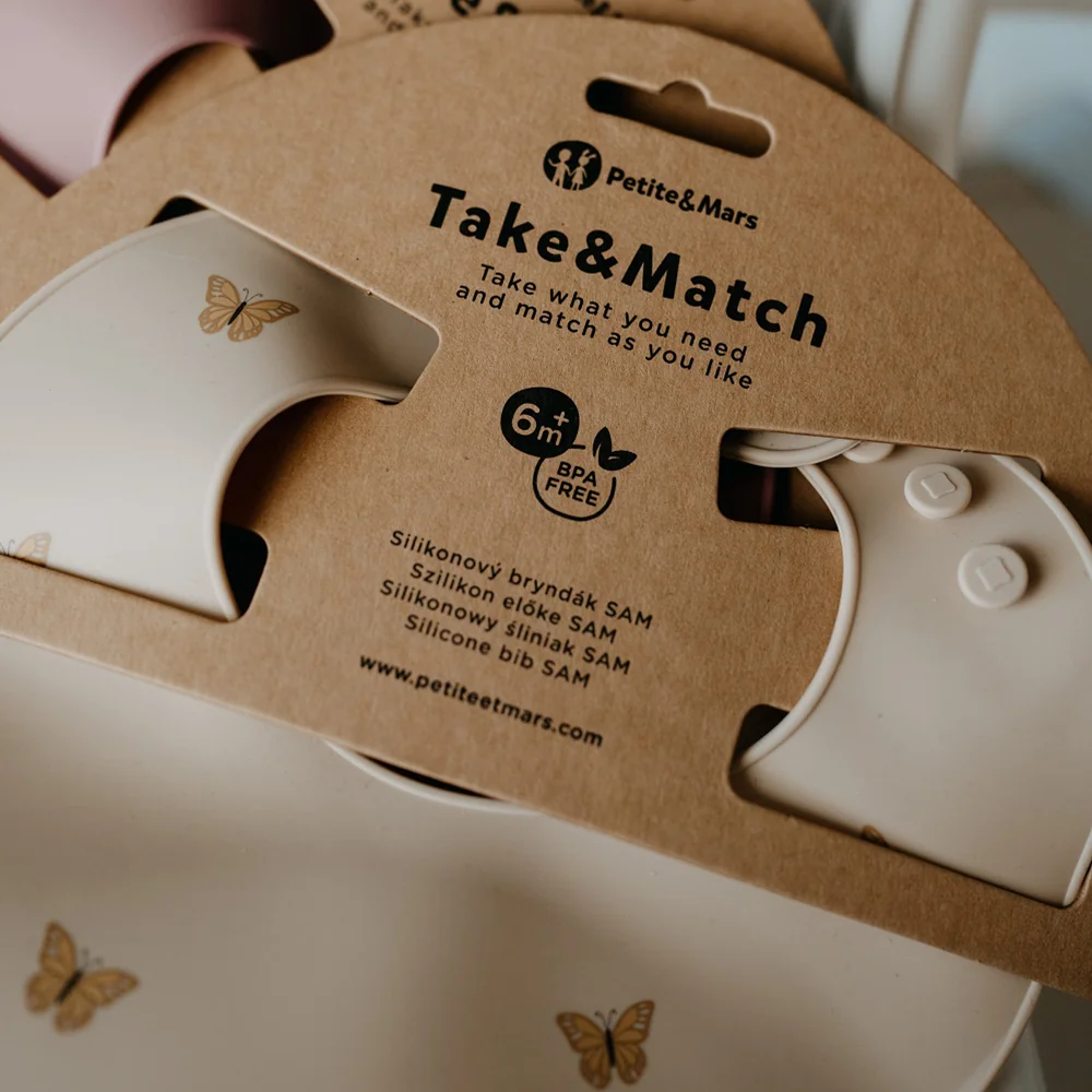 Petite&Mars Bryndák silikonový Take&Match Desert Sand 6m+ 1 ks