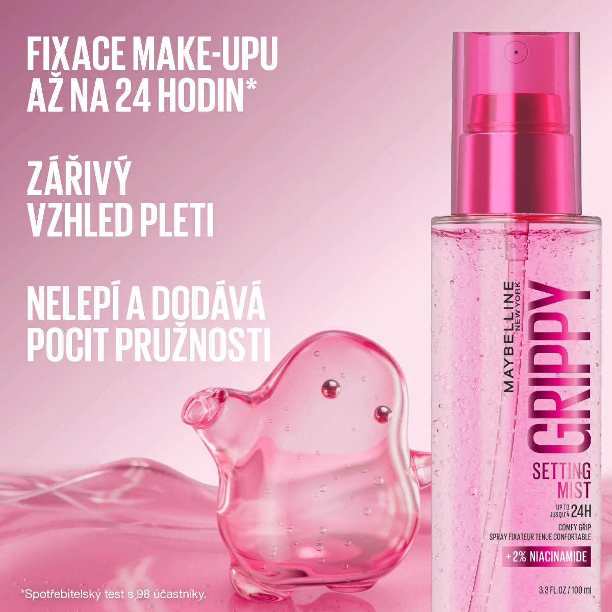 Maybelline Grippy Setting Mist fixační mlha 100 ml