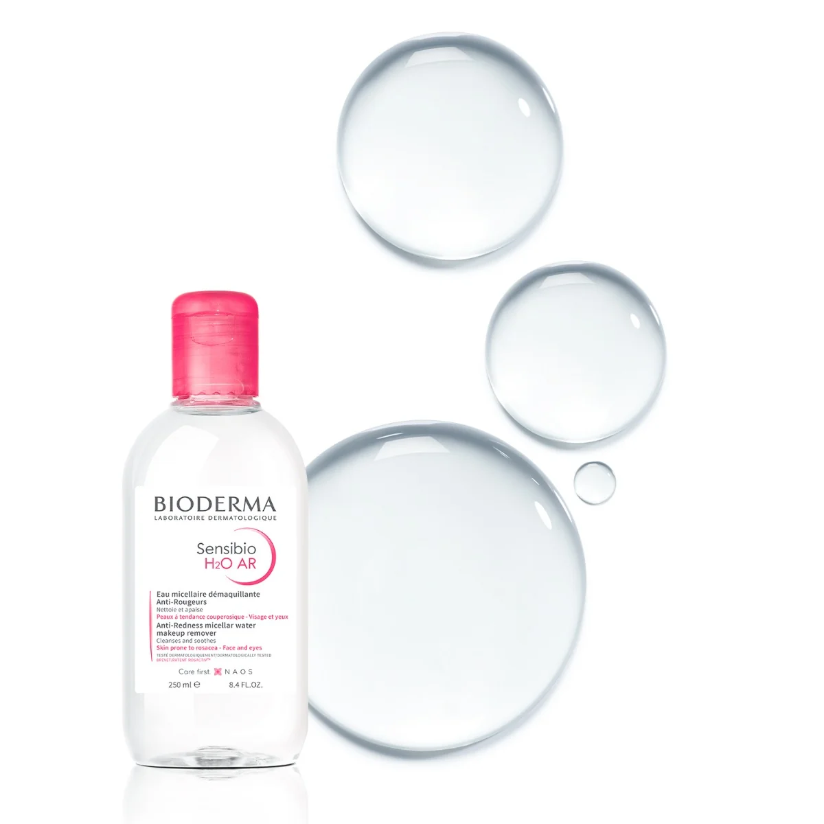 BIODERMA Sensibio H2O AR micelární voda pro citlivou pleť se začervenáním 250 ml