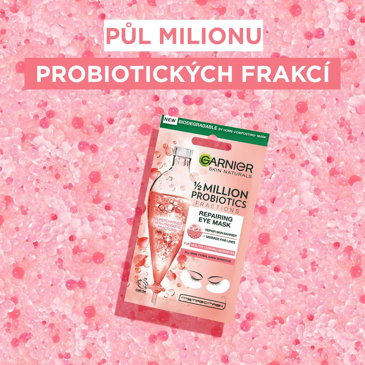 Garnier Skin Naturals Regenerační oční textilní maska 6 g