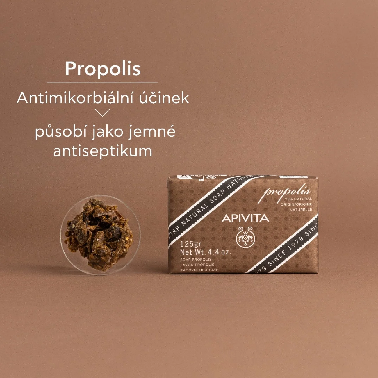 APIVITA Natural Soap Propolis přírodní mýdlo 125 g