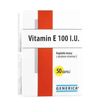 Generica Vitamin E 100 I.U. 50 kapslí