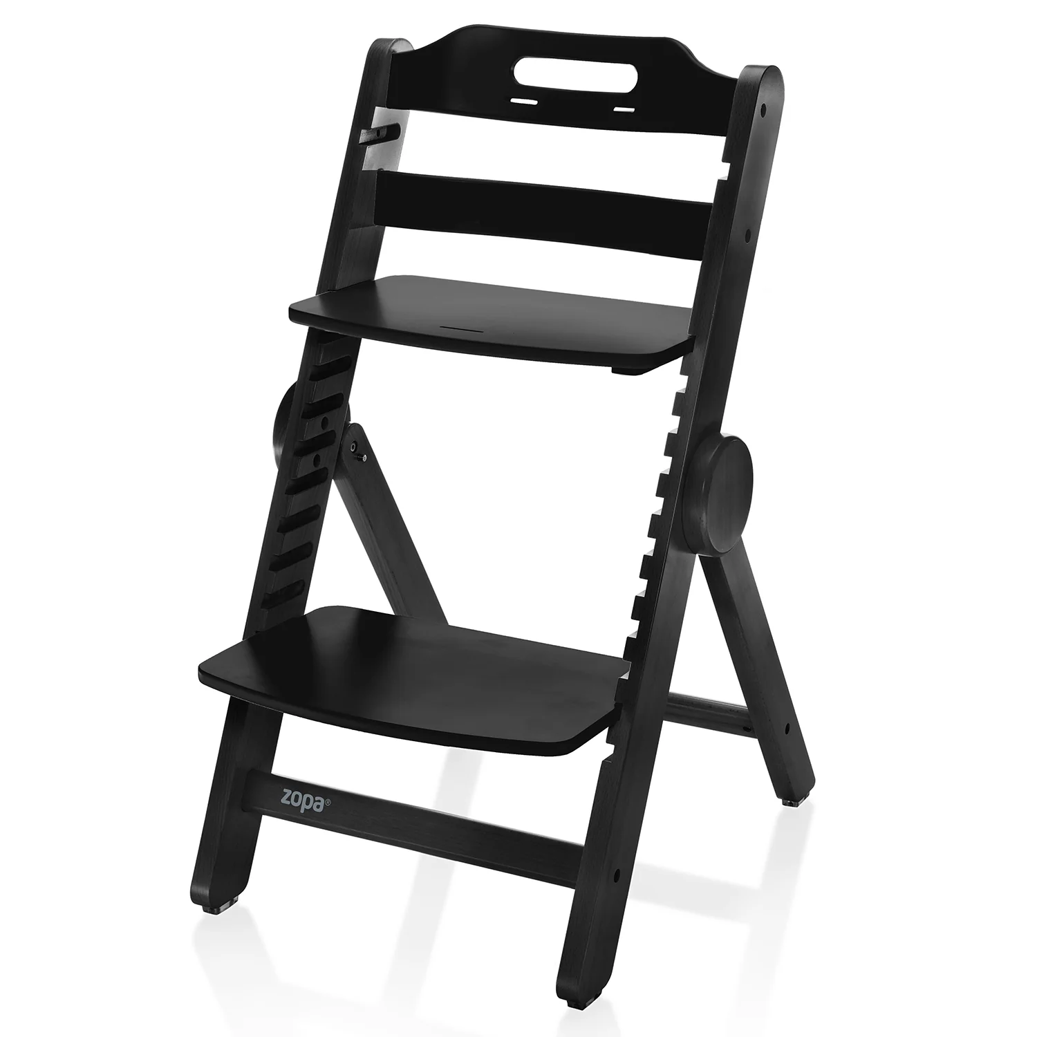 Zopa Dřevěná jídelní židlička Clipp & Clapp, Black 3 