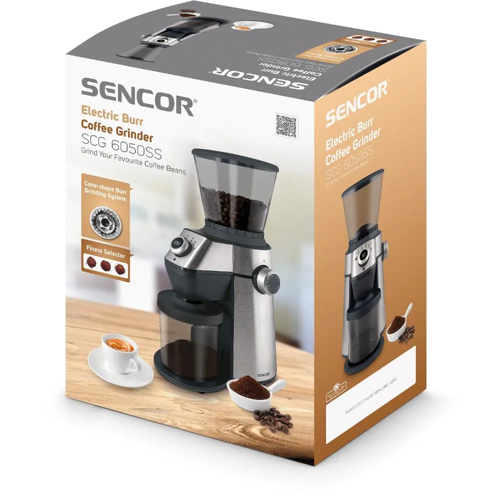 SENCOR SCG 6050SS kávomlýnek stříbrný