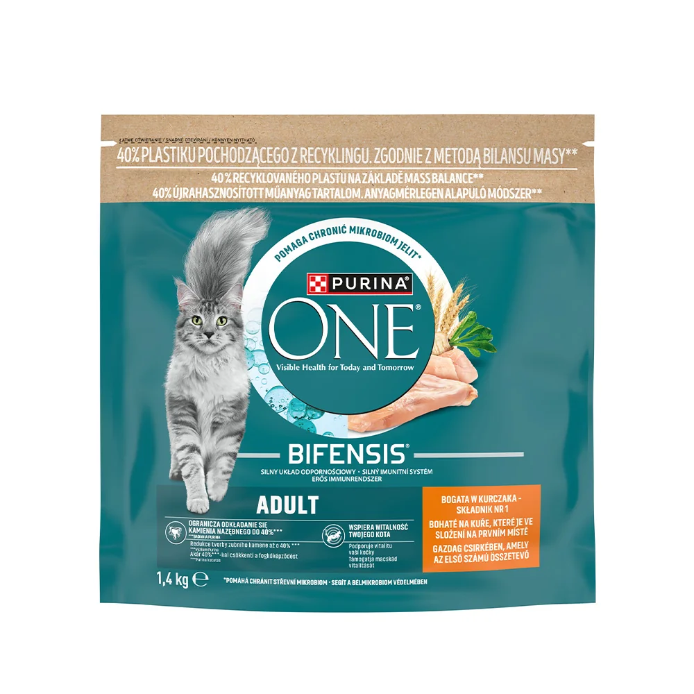 Purina ONE Bifensis Adult kuře granule pro kočky 1,4 kg