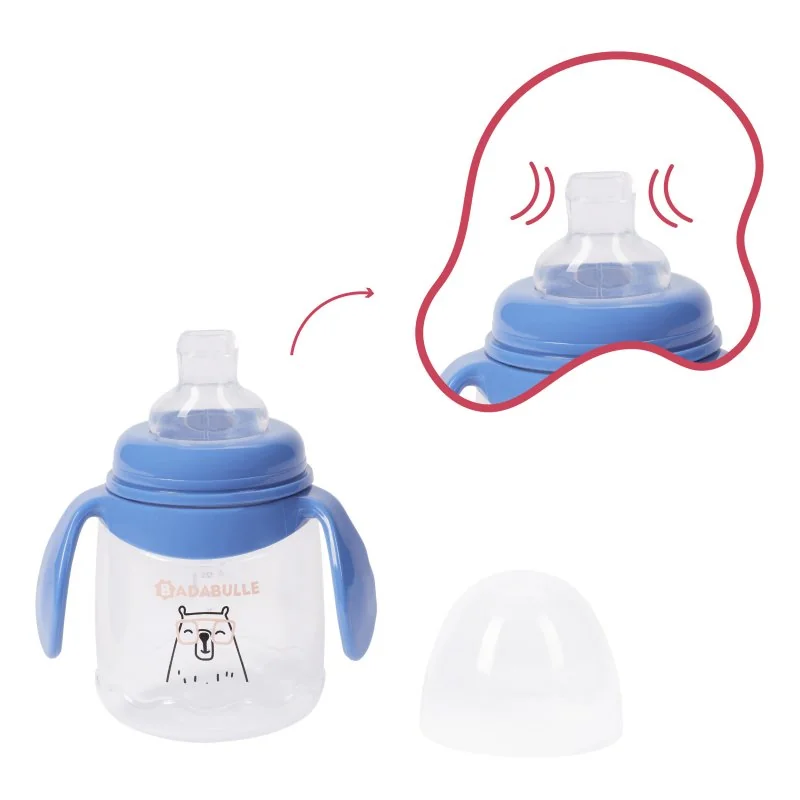 Badabulle nekapající hrníček s úchyty 180ml 2ks
