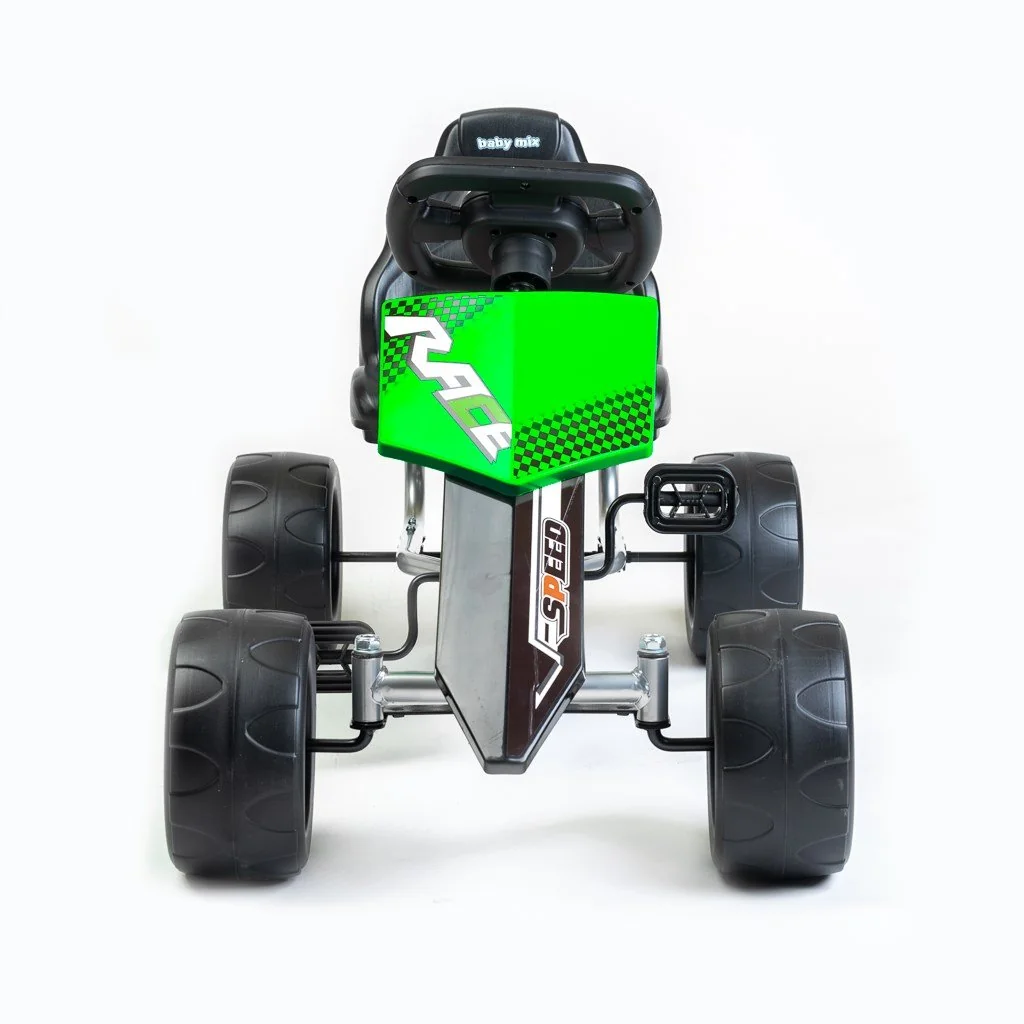 Baby Mix Dětská šlapací motokára Go-kart  Speedy zelená