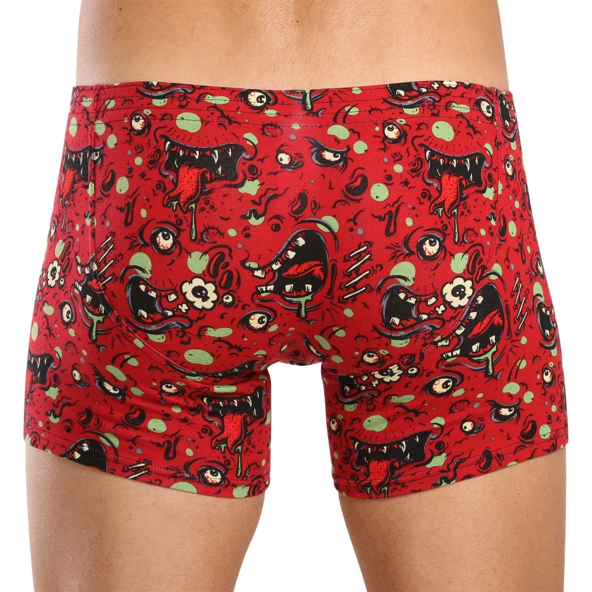 Styx Pánské boxerky long art klasická guma zombie (F1451) L